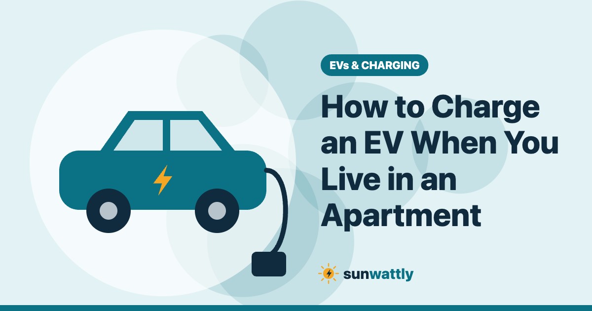 Illustrated header: How to Charge an EV When You Live in an Apartment
