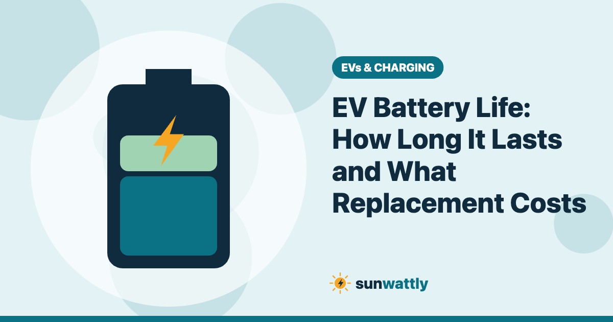 Illustrated header: EV Battery Life: How Long It Lasts and What Replacement Costs
