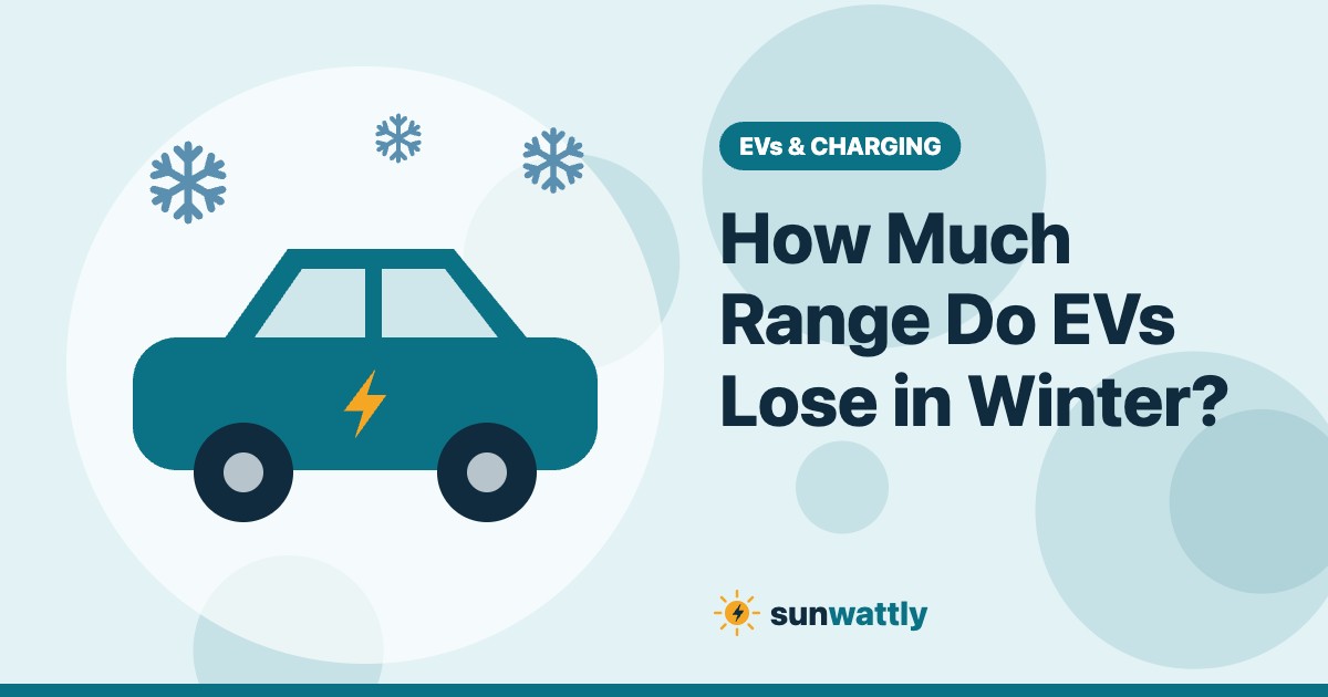 Illustrated header: How Much Range Do EVs Lose in Winter?