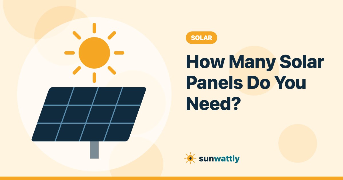 Illustrated header: How Many Solar Panels Do You Need?