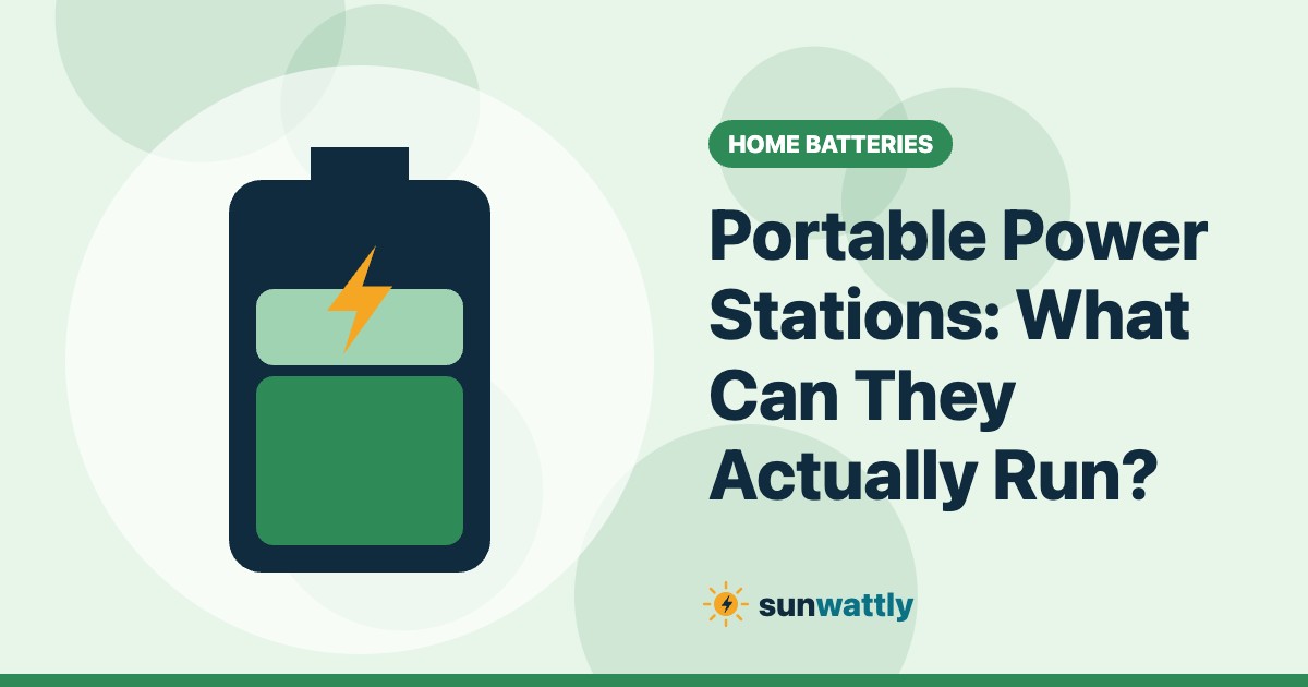 Illustrated header: Portable Power Stations: What Can They Actually Run?