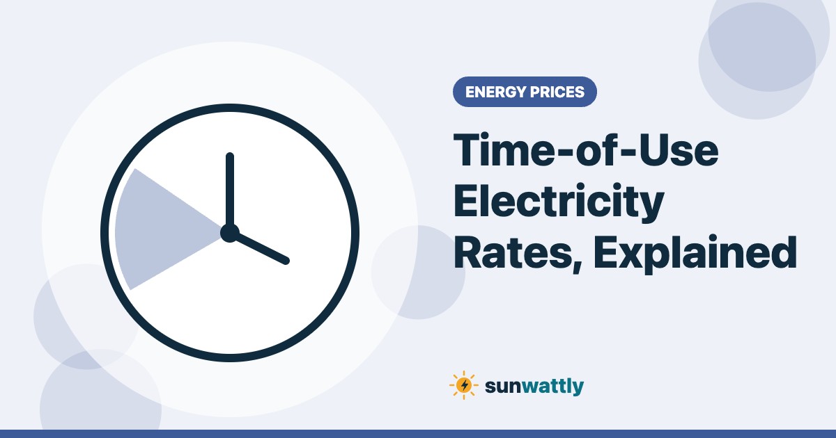 Illustrated header: Time-of-Use Electricity Rates, Explained